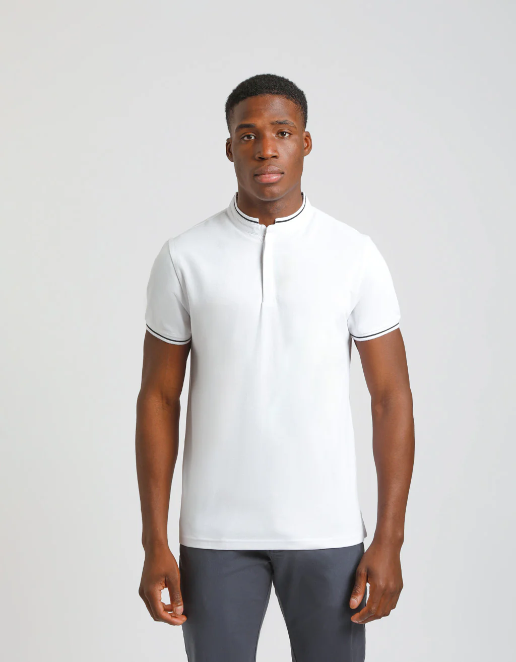 Polo coreana 100% cotone