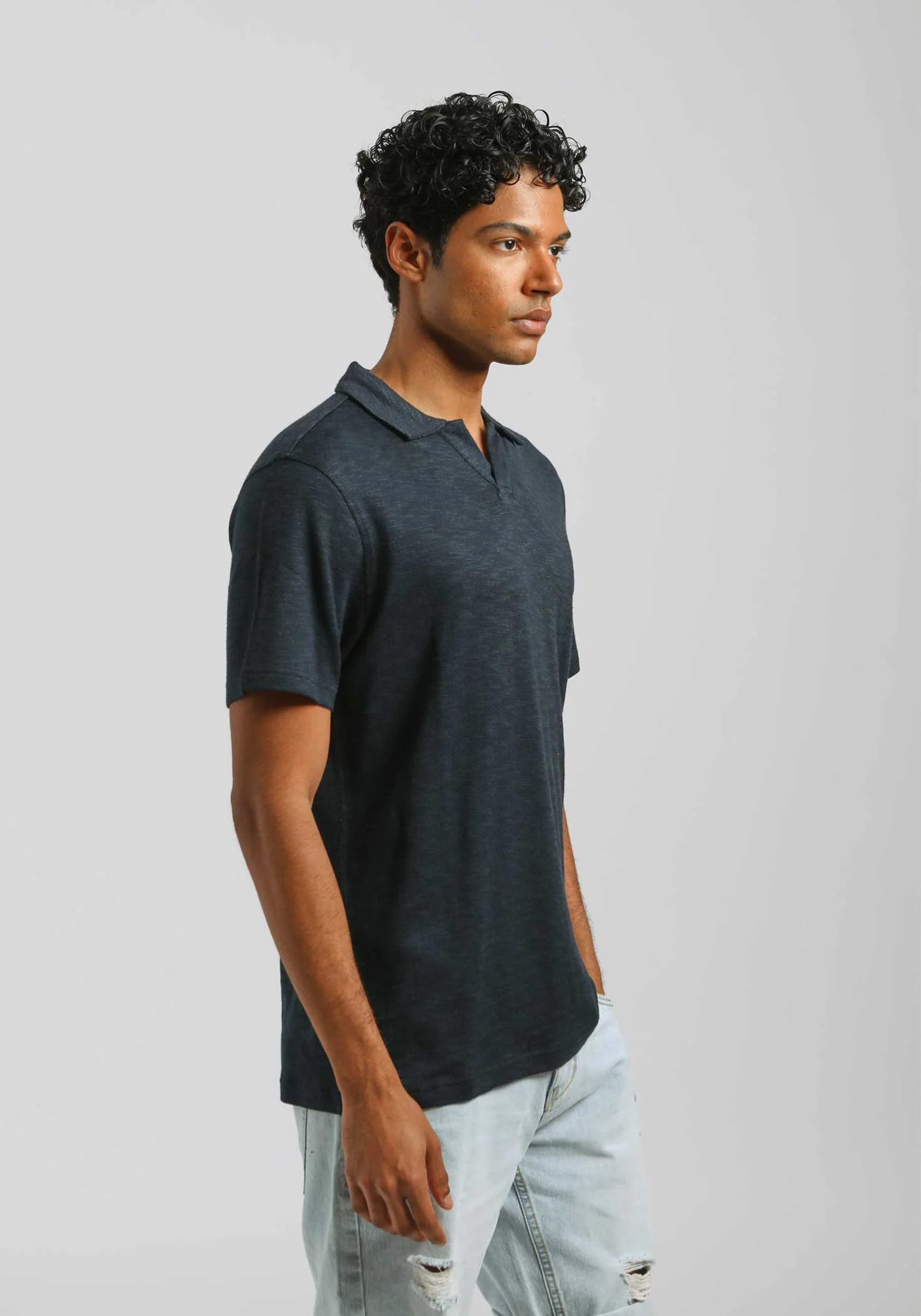Polo effetto lino - Image 3
