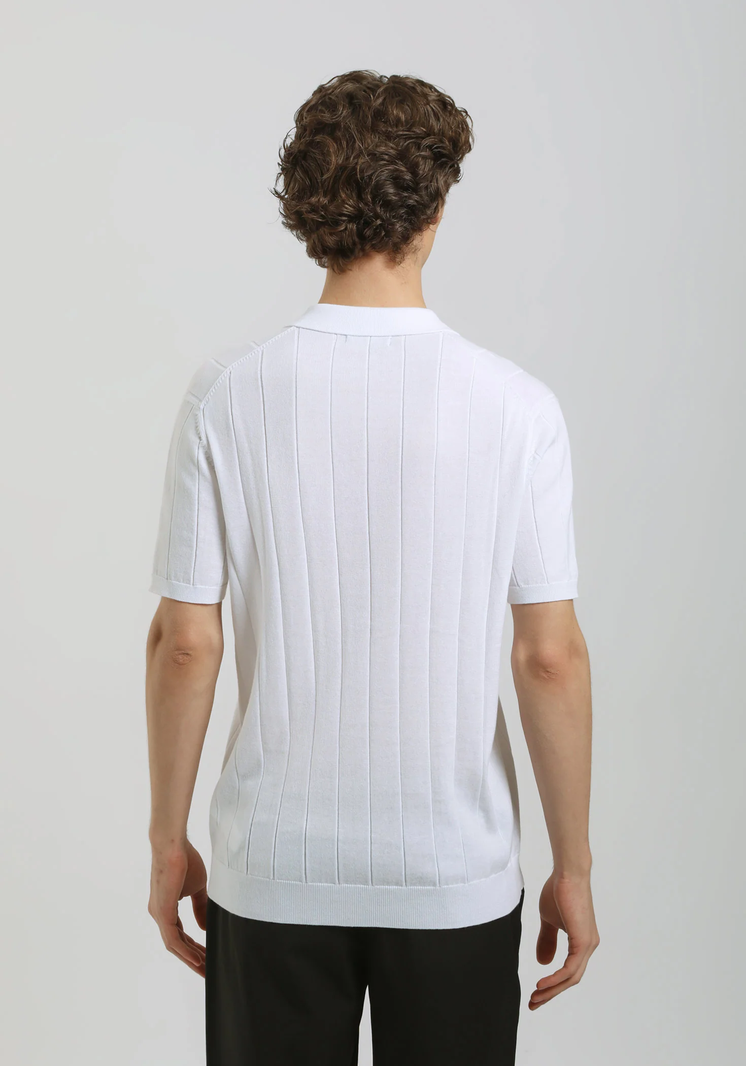 Polo in maglia a coste - Image 4