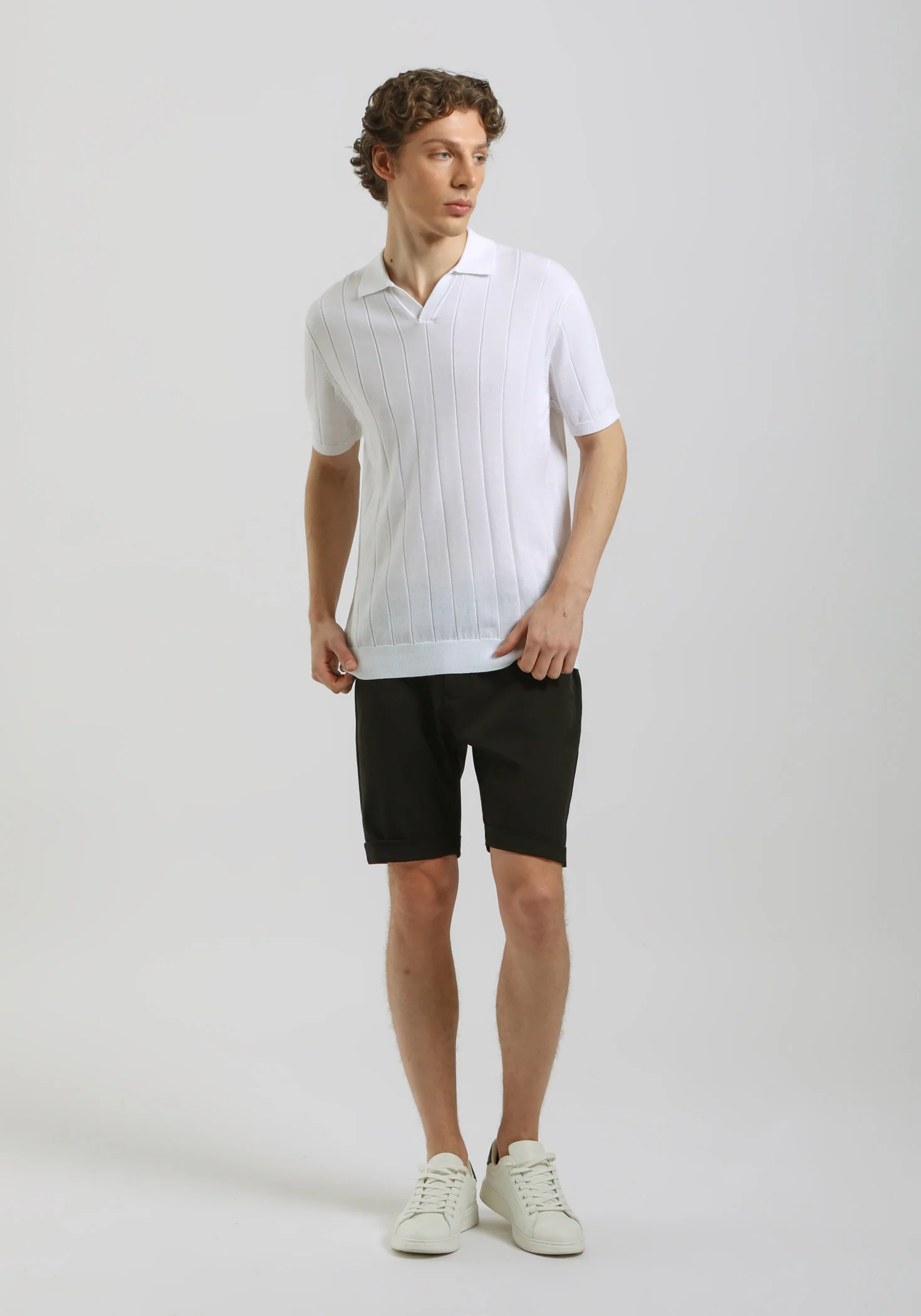Polo in maglia a coste - Image 5