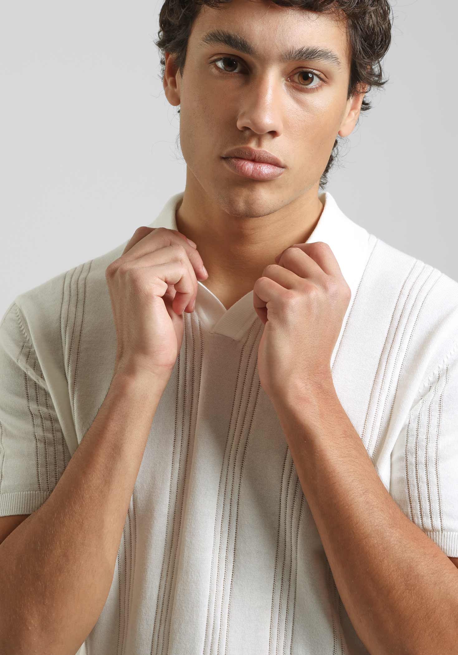 Polo in maglia rigata - Image 2