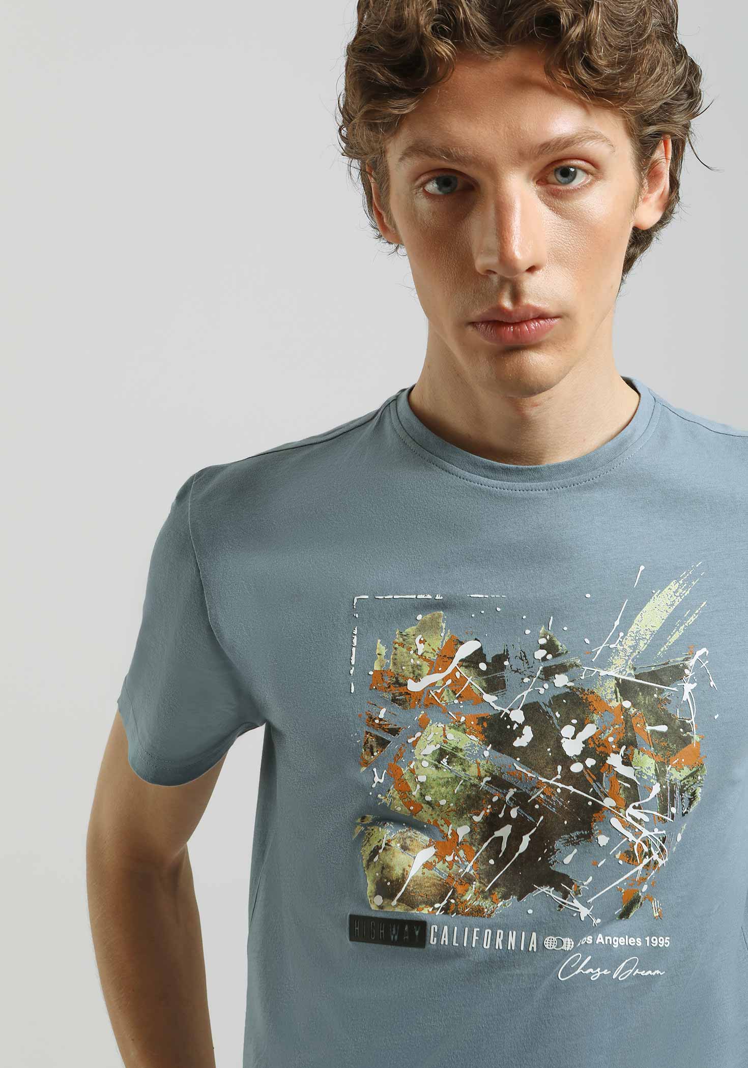 T-shirt 100% cotone con stampa - Image 2