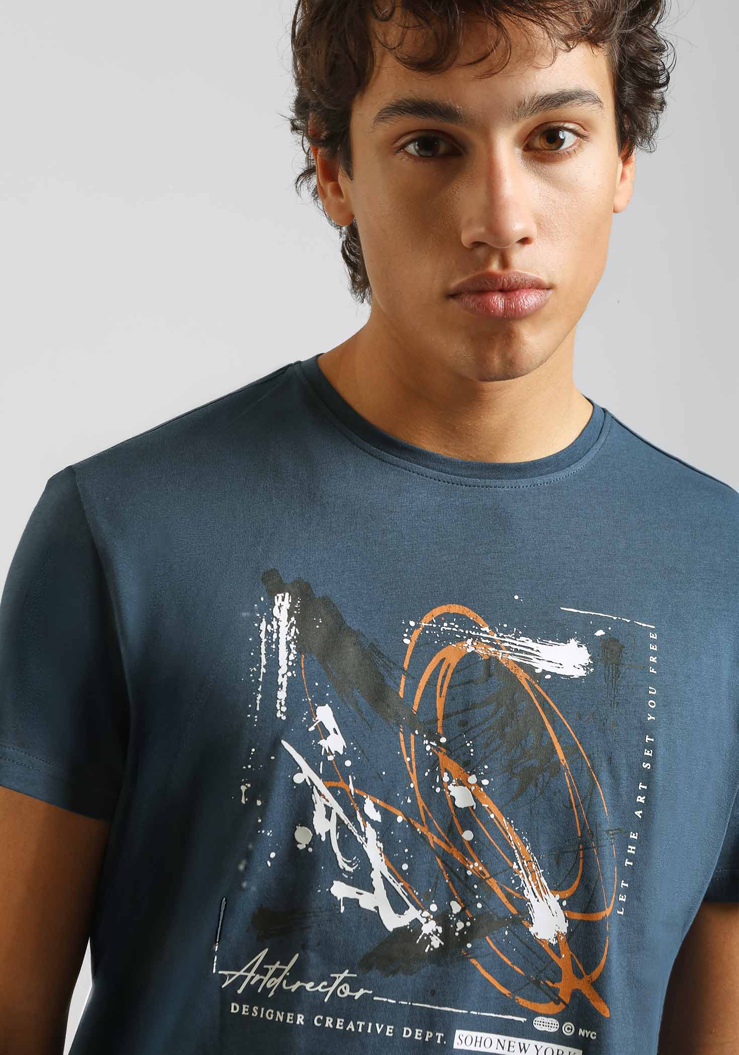 T-shirt 100% cotone con stampa - Image 2