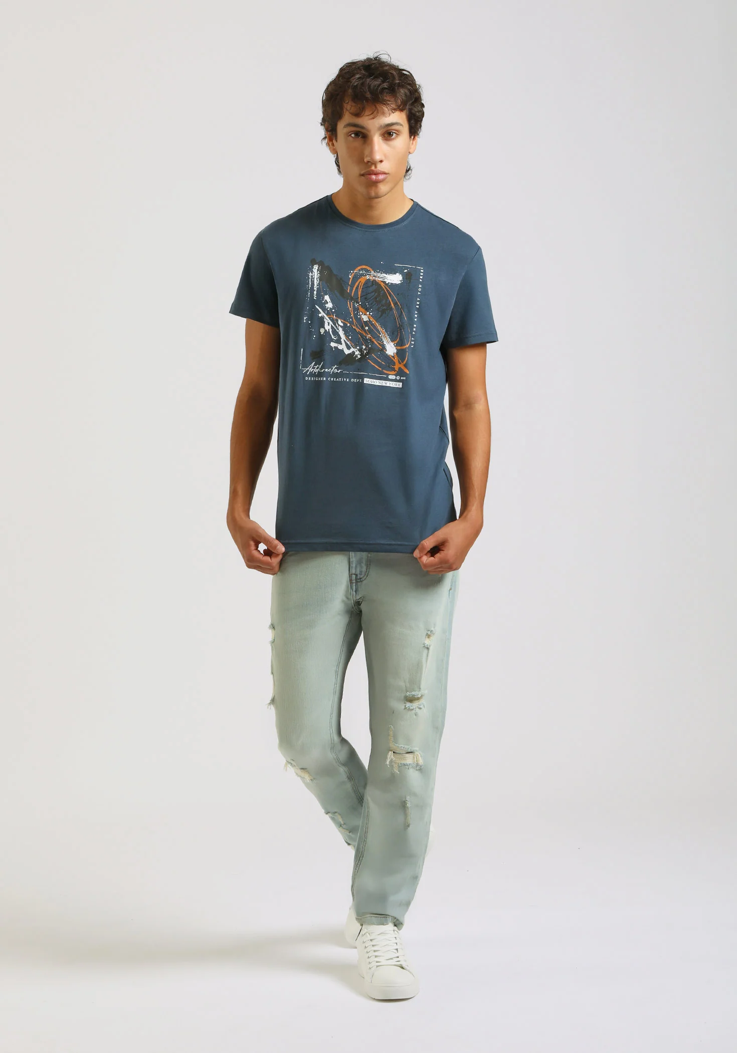 T-shirt 100% cotone con stampa - Image 5