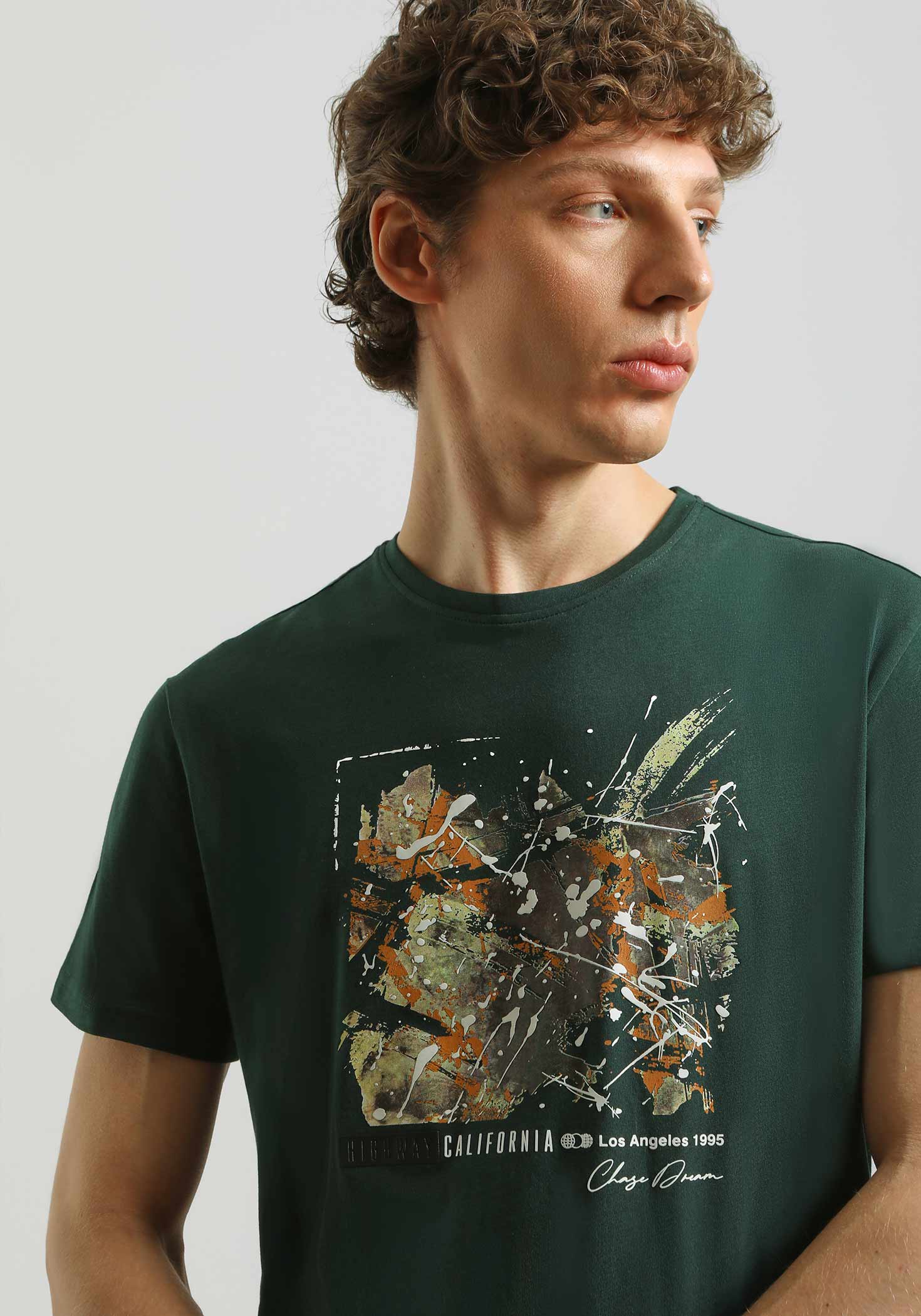 T-shirt 100% cotone con stampa - Image 2