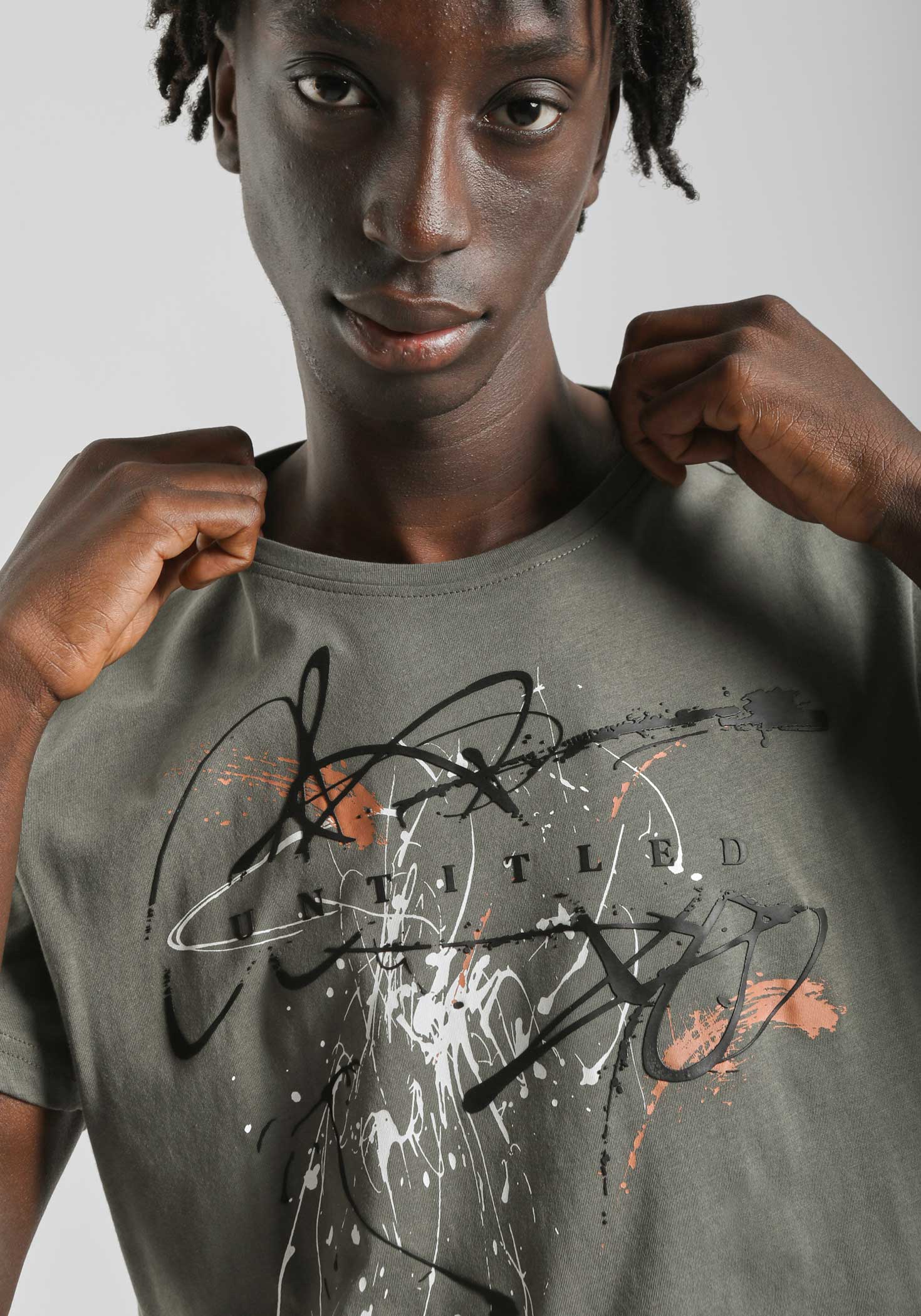 T-shirt 100% cotone con stampa - Image 2
