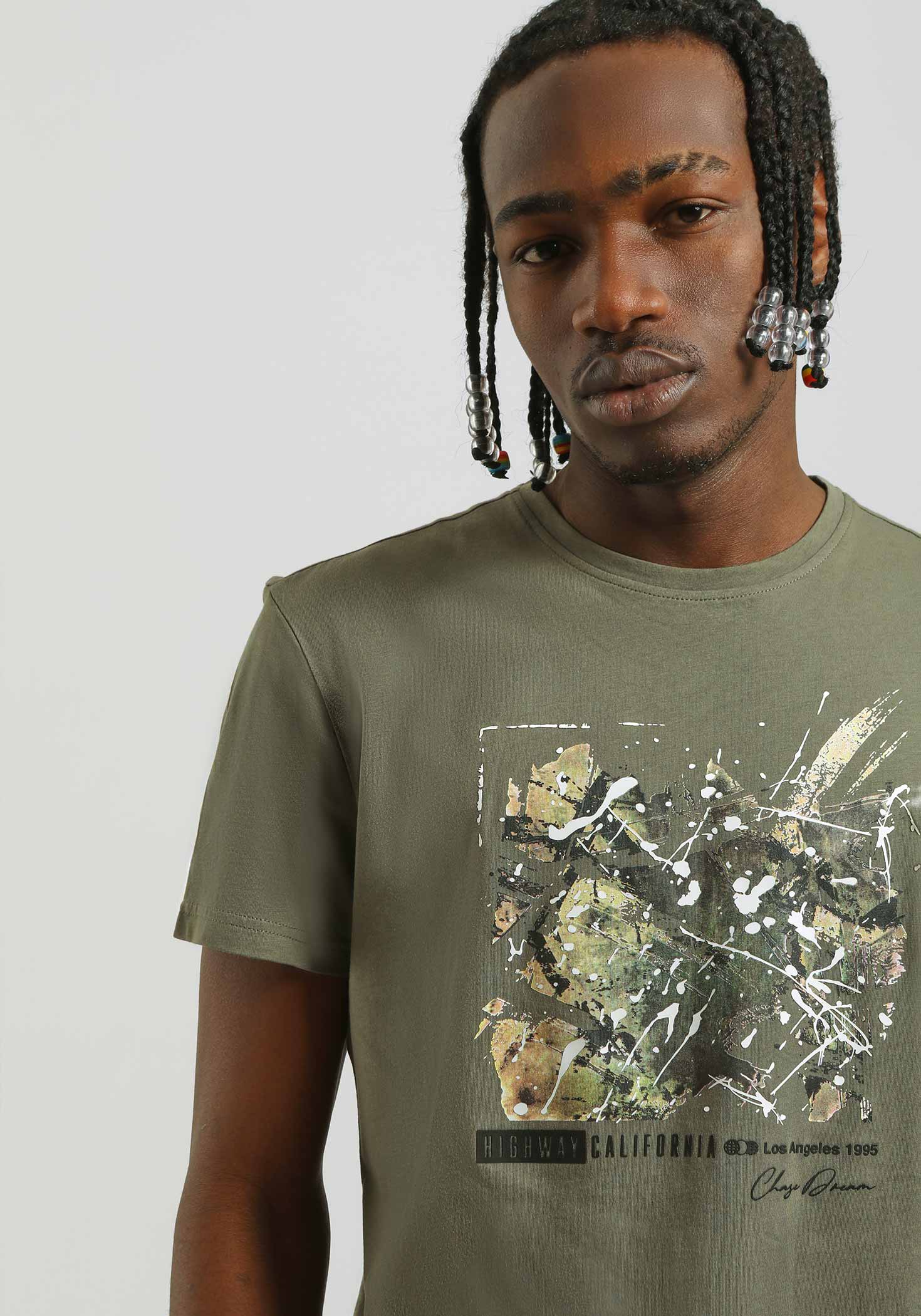 T-shirt 100% cotone con stampa - Image 2