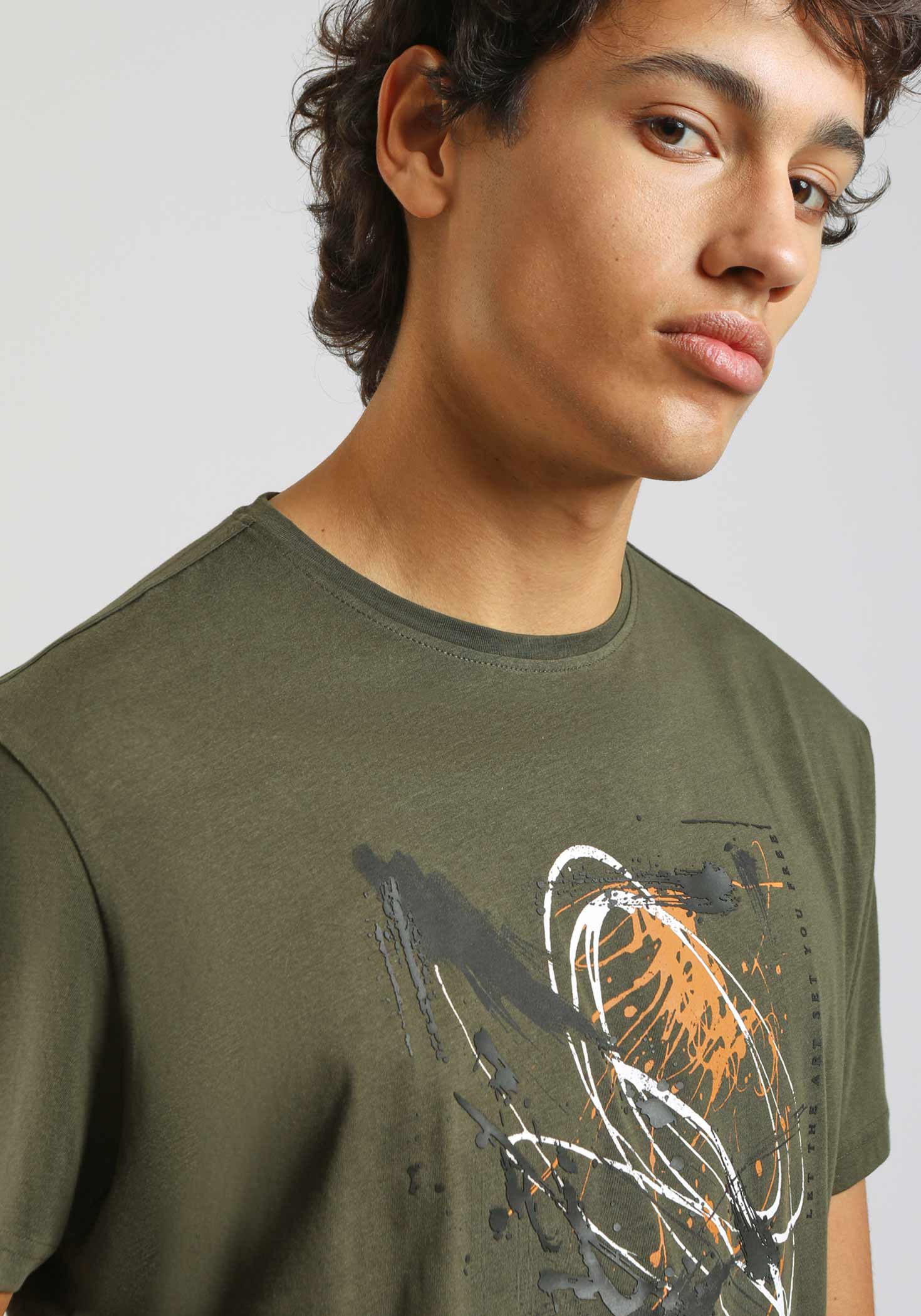 T-shirt 100% cotone con stampa - Image 2