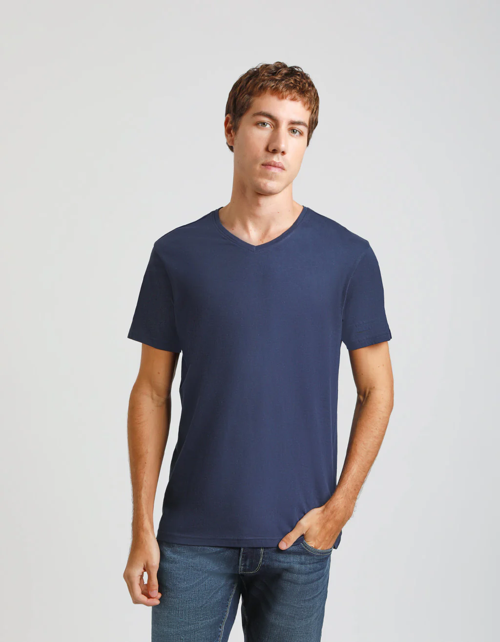 T-shirt con scollo a V