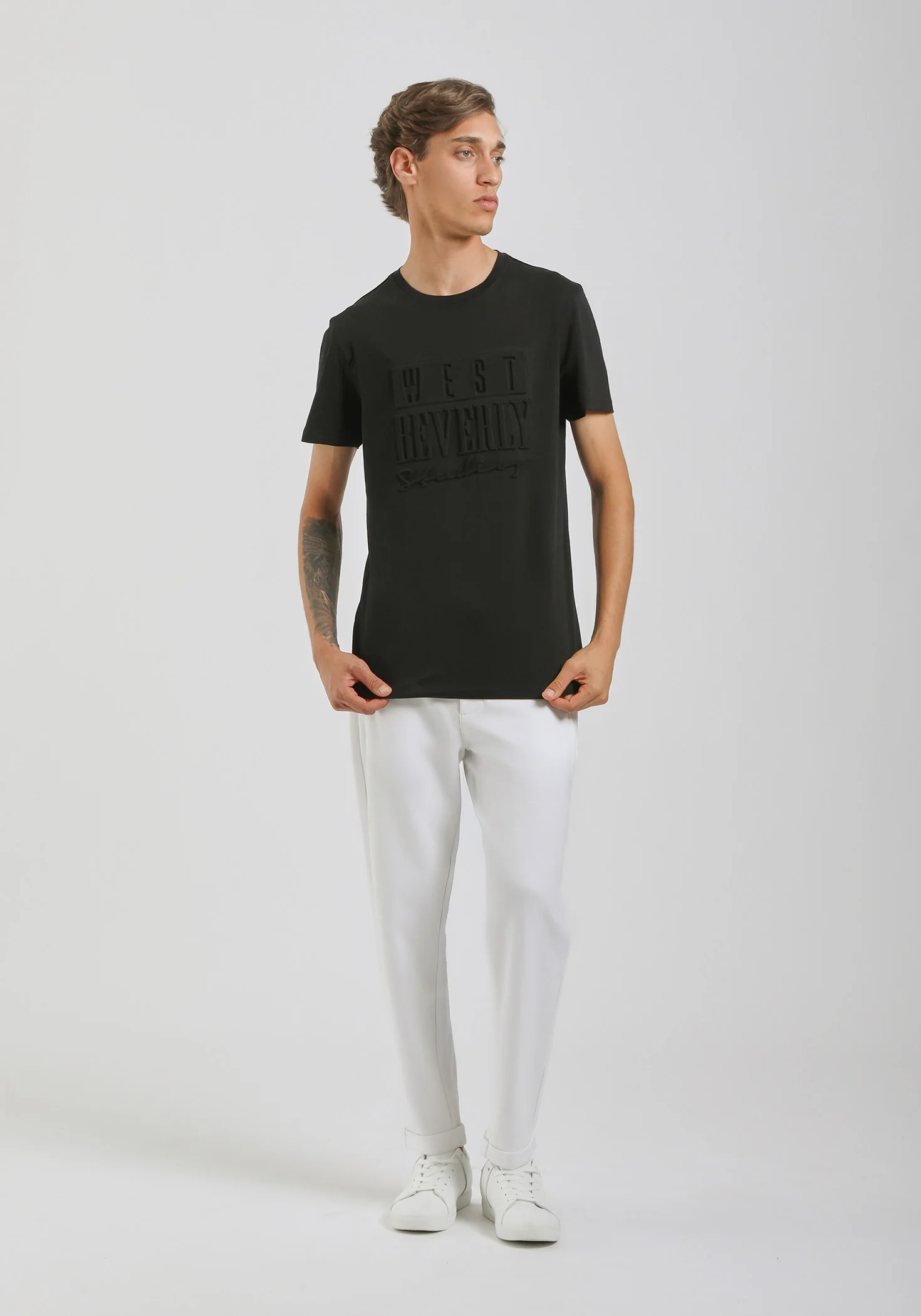 T-shirt con stampa a rilievo - Image 5