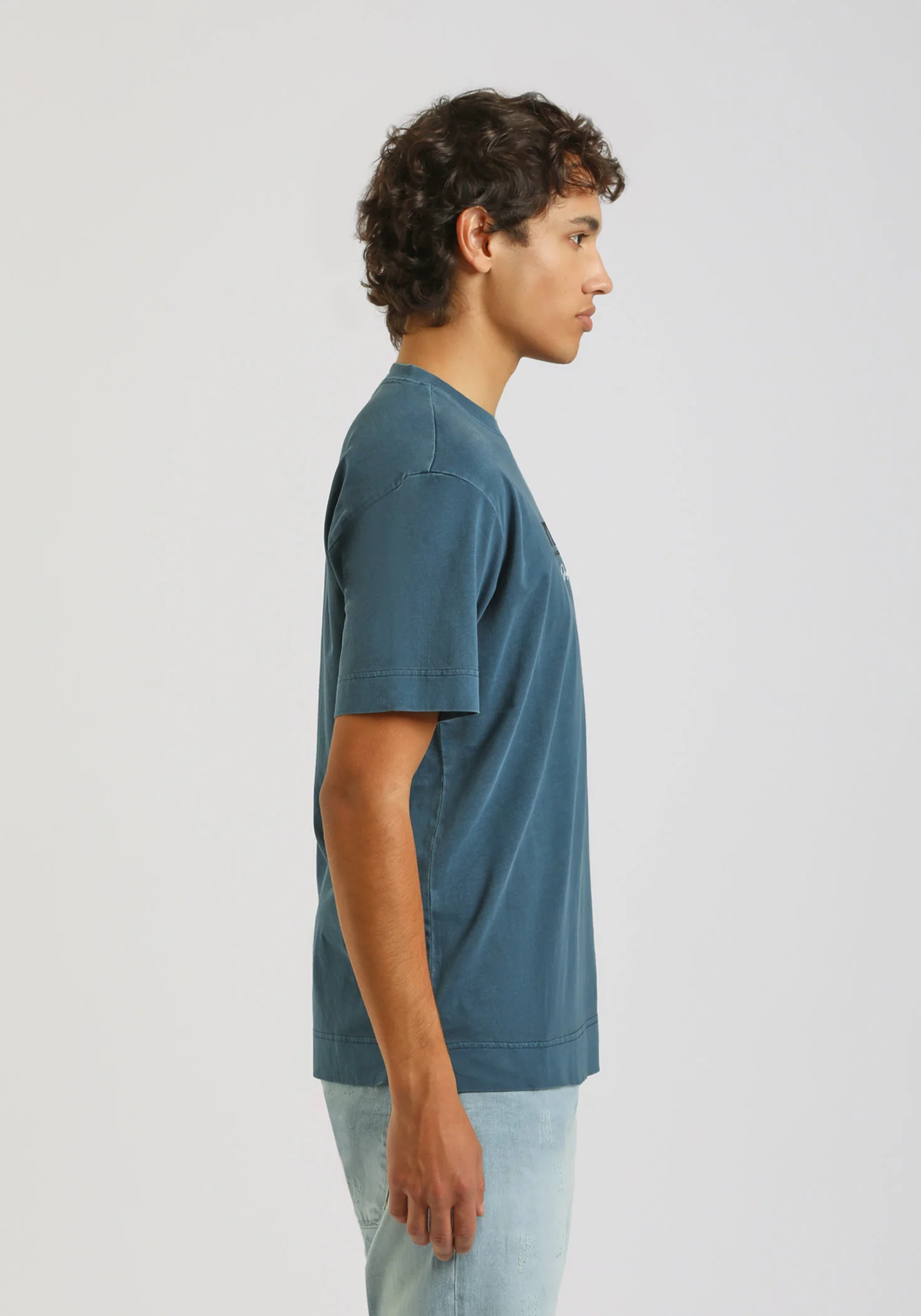 T-shirt effetto lavato con stampa - Image 3