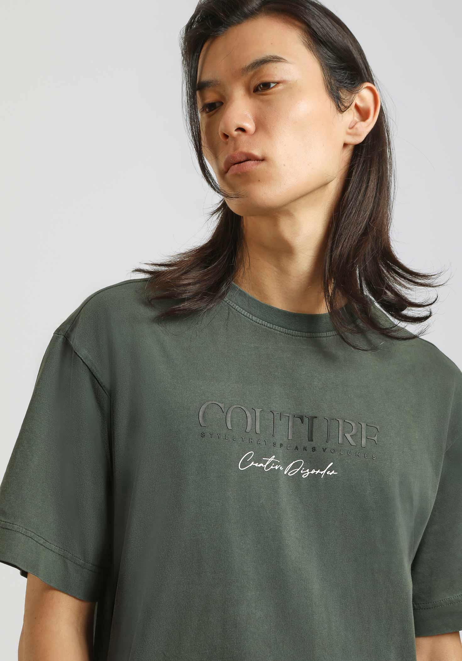 T-shirt effetto lavato con stampa - Image 2