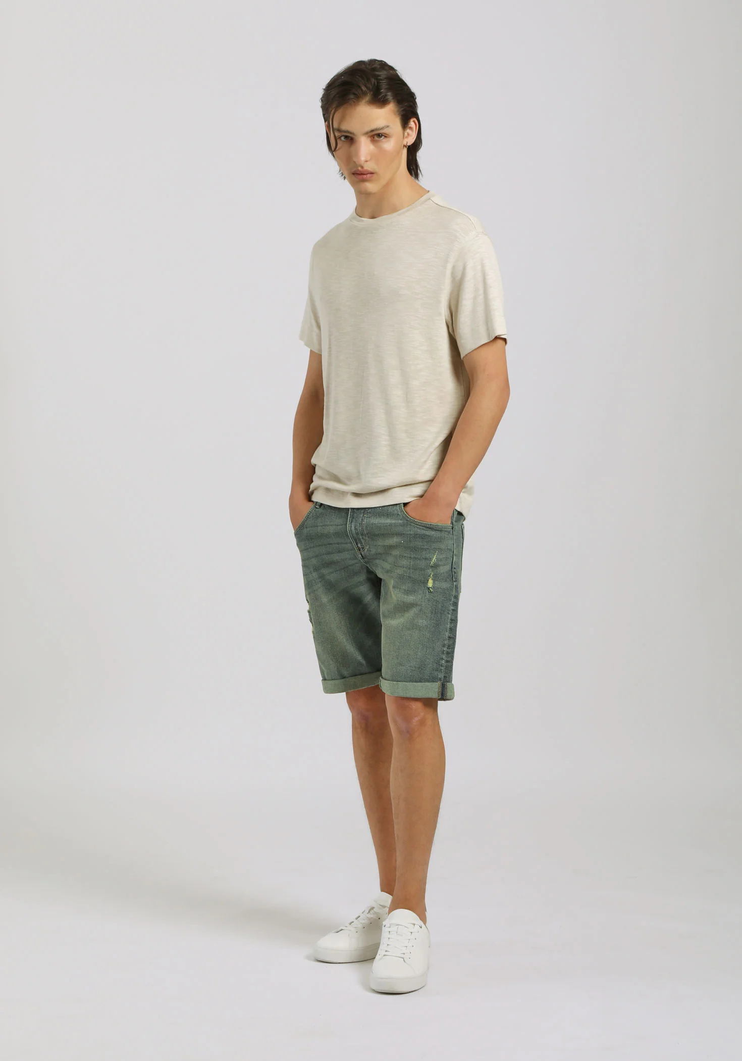 T-shirt effetto lino - Image 5