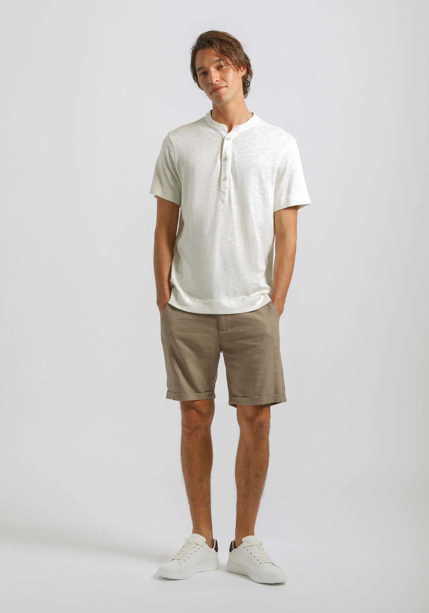 T-shirt effetto lino - Image 5