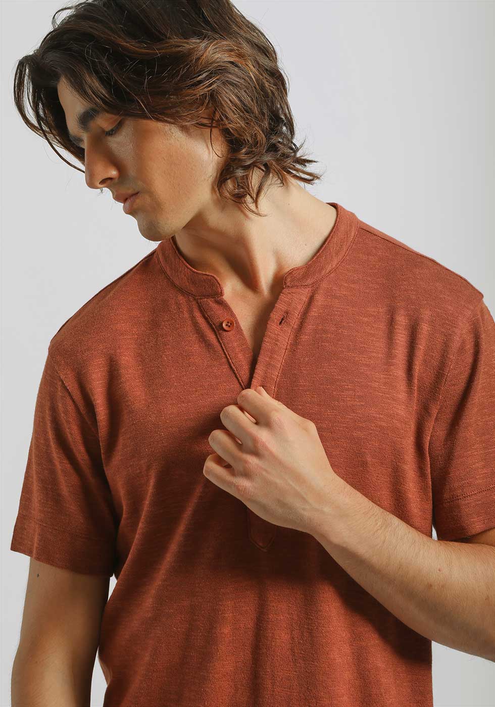 T-shirt effetto lino - Image 2