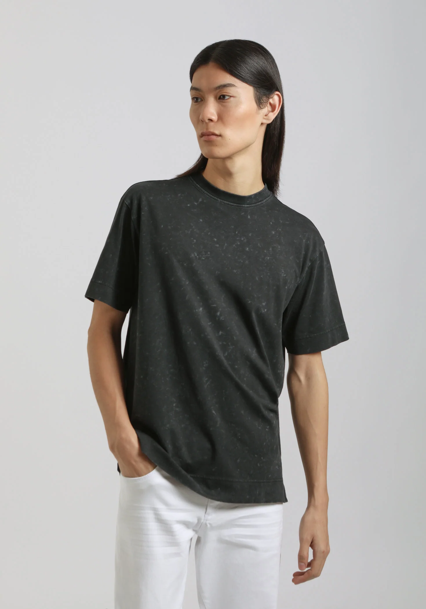 T-shirt effetto marmorizzato