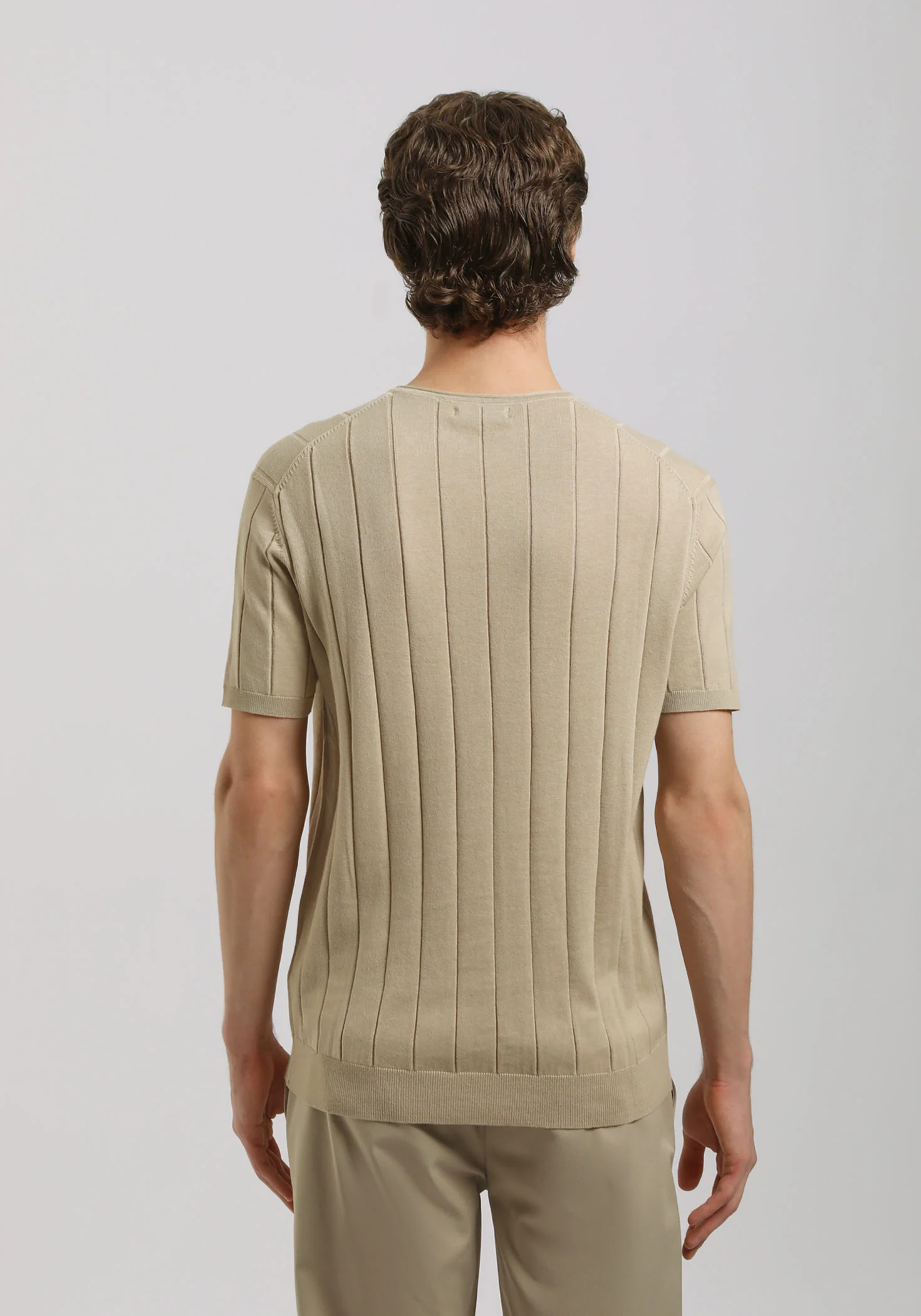 T-shirt in maglia a coste - Image 4