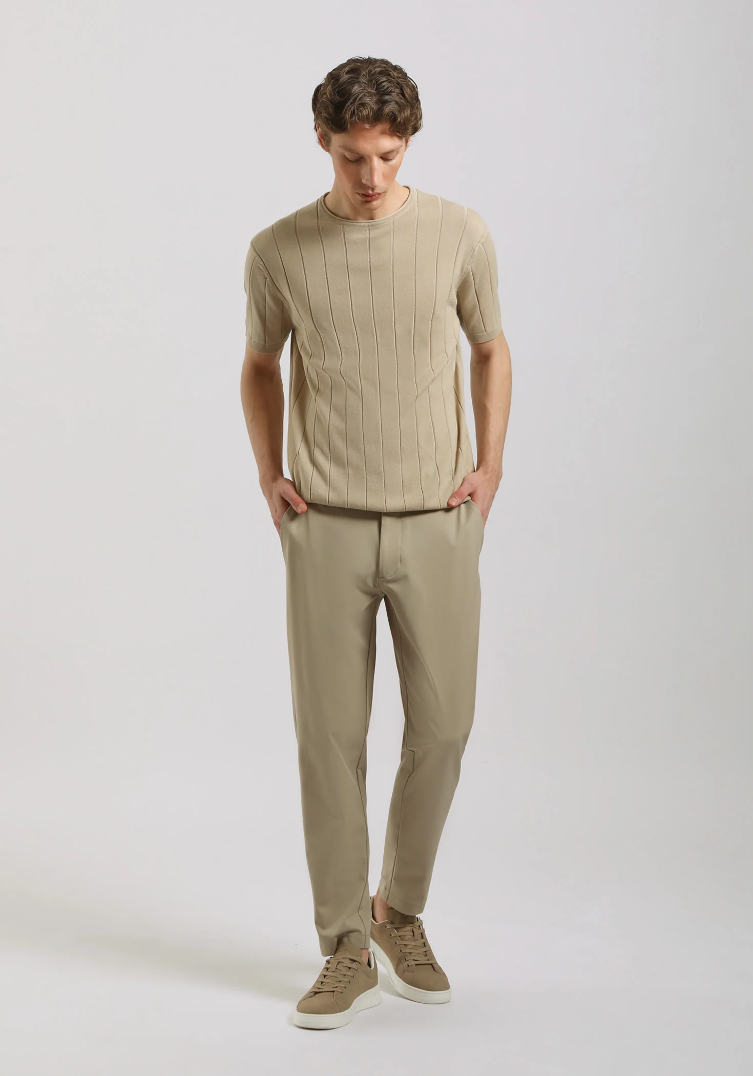T-shirt in maglia a coste - Image 5