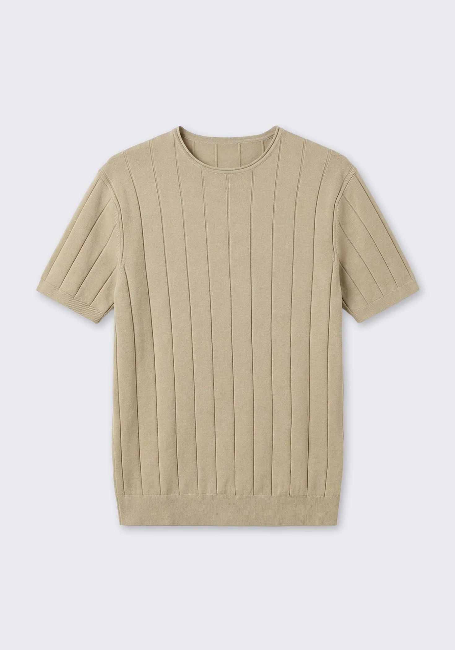 T-shirt in maglia a coste - Image 6