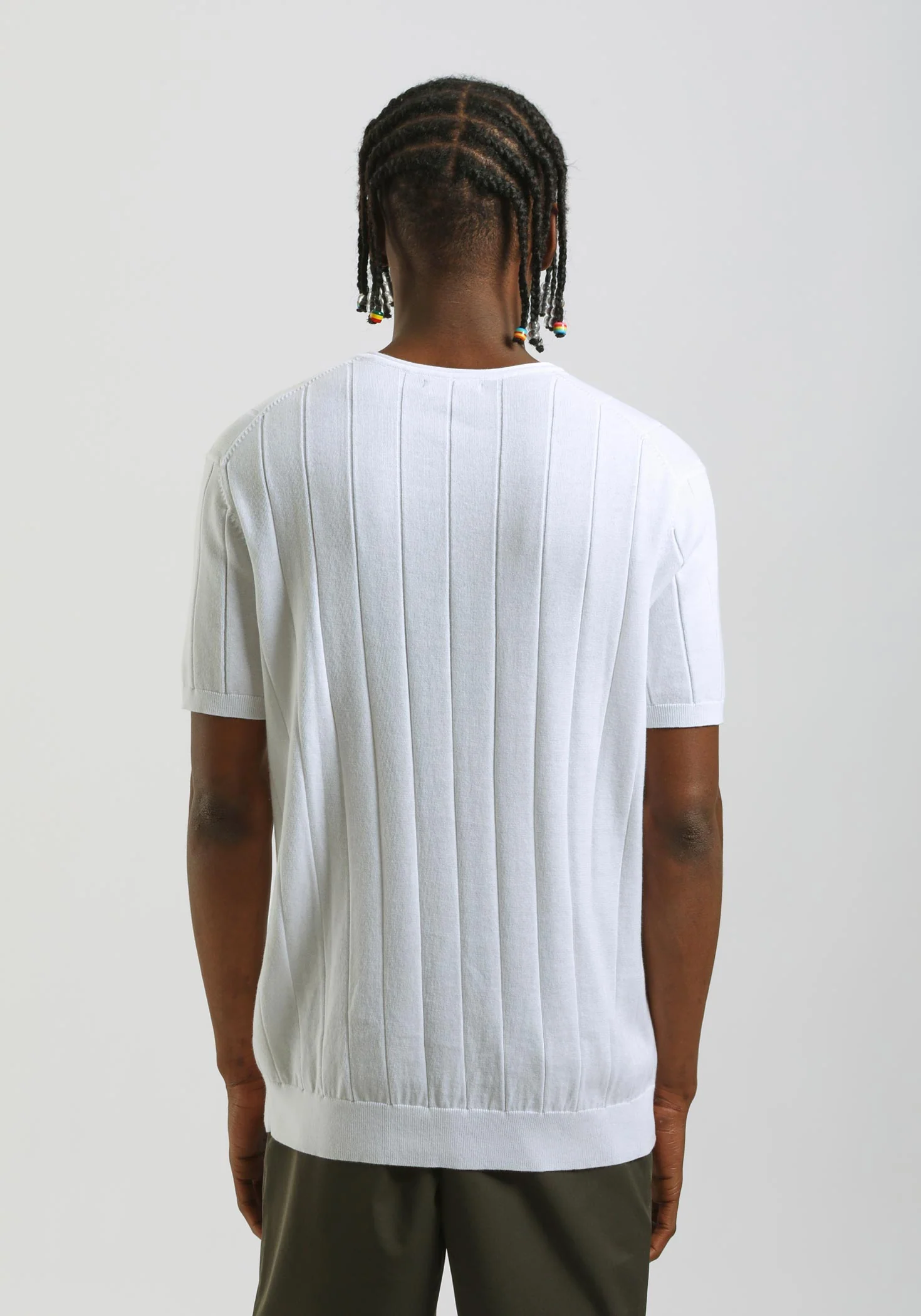 T-shirt in maglia a coste - Image 4