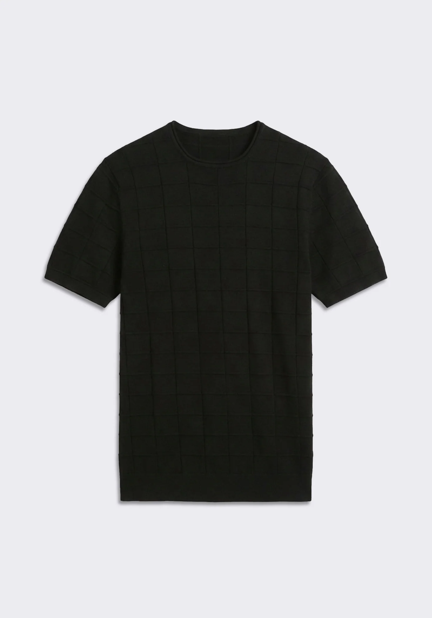 T-shirt in maglia a quadri - Image 6