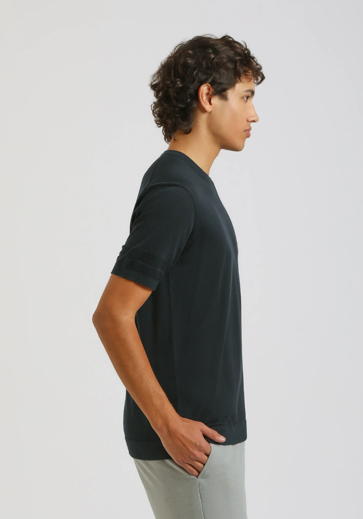 T-shirt in maglia - Image 3