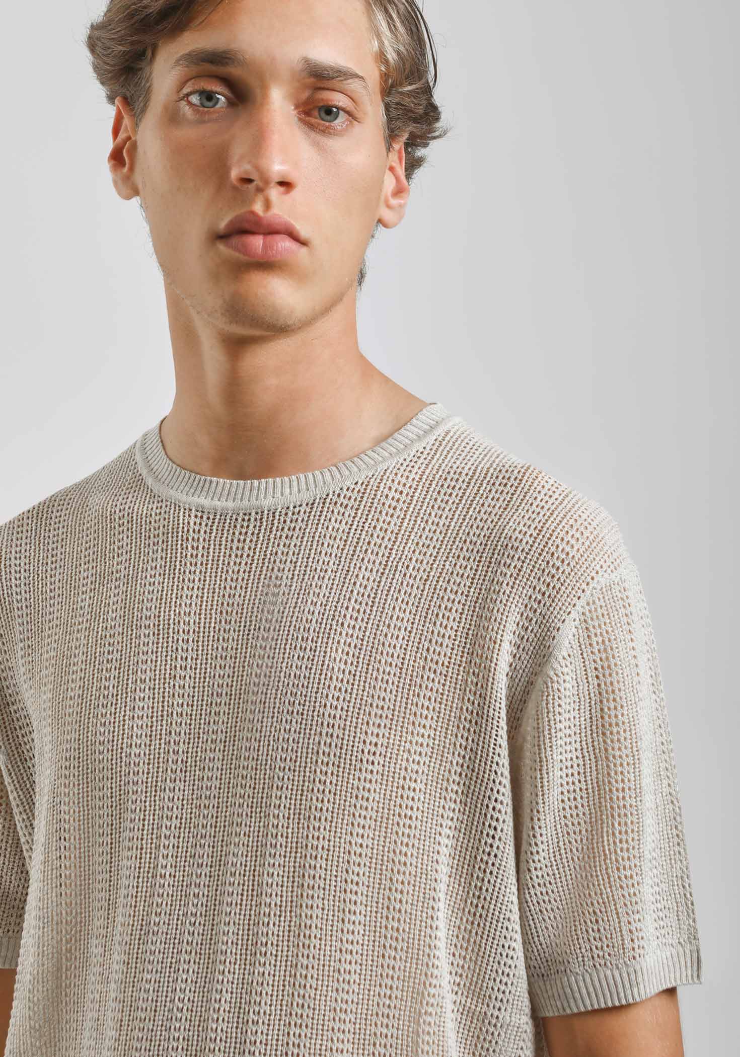 T-shirt in maglia forata - Image 2