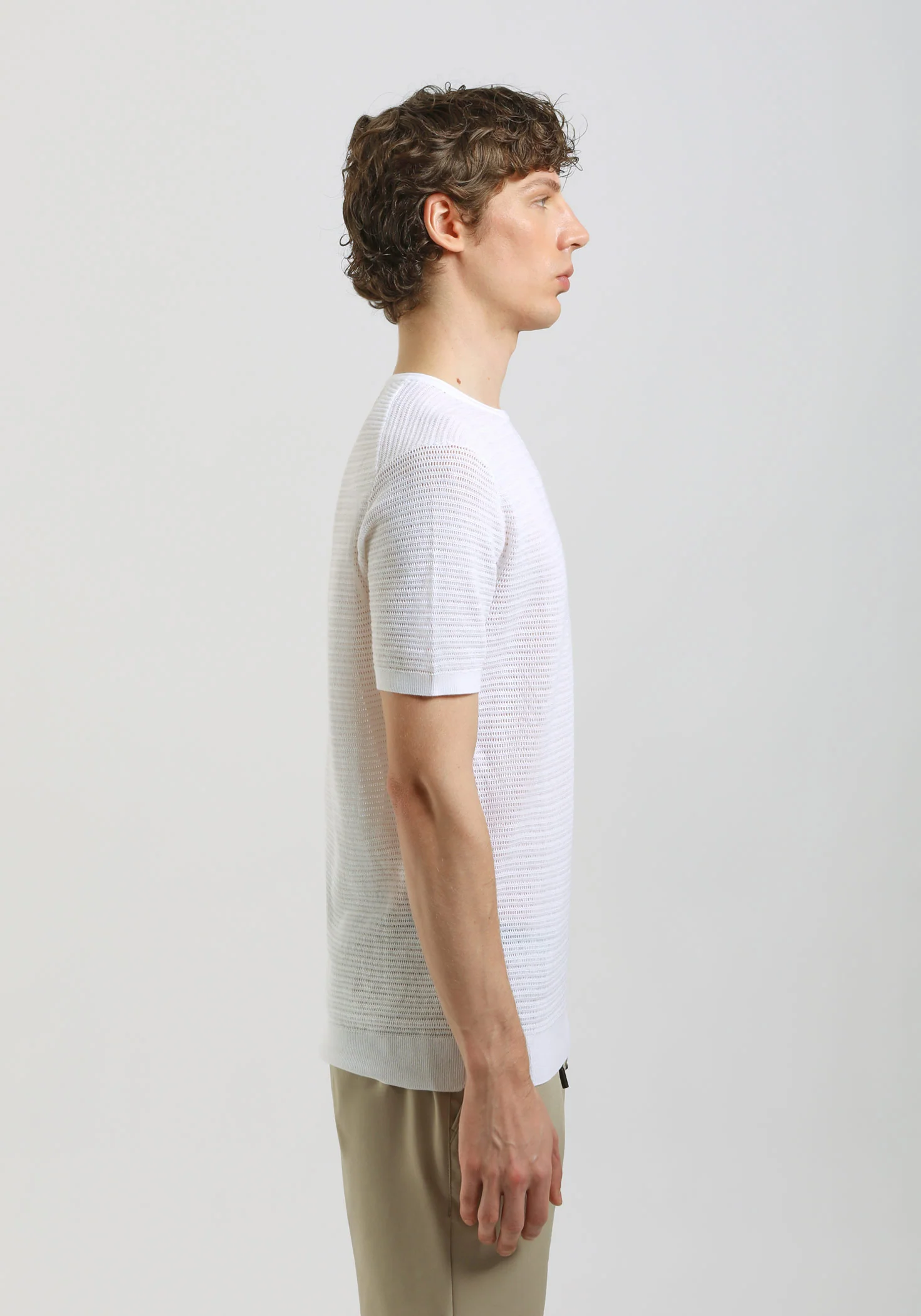 T-shirt in maglia forata - Image 3