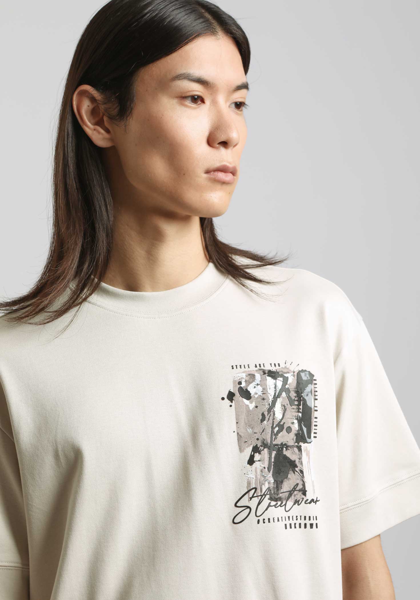 T-shirt over con stampa - Image 2