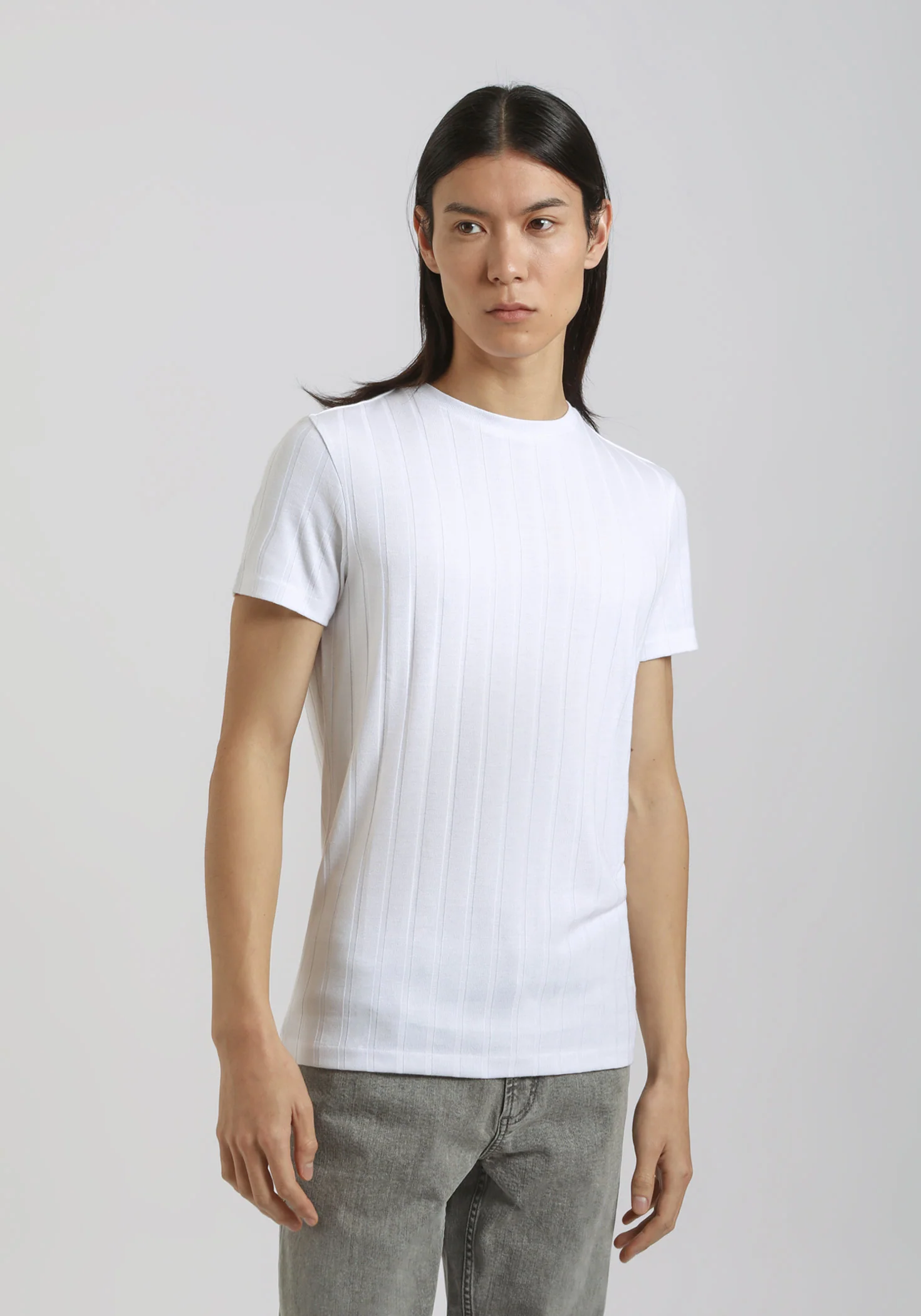 T-shirt viscosa a coste