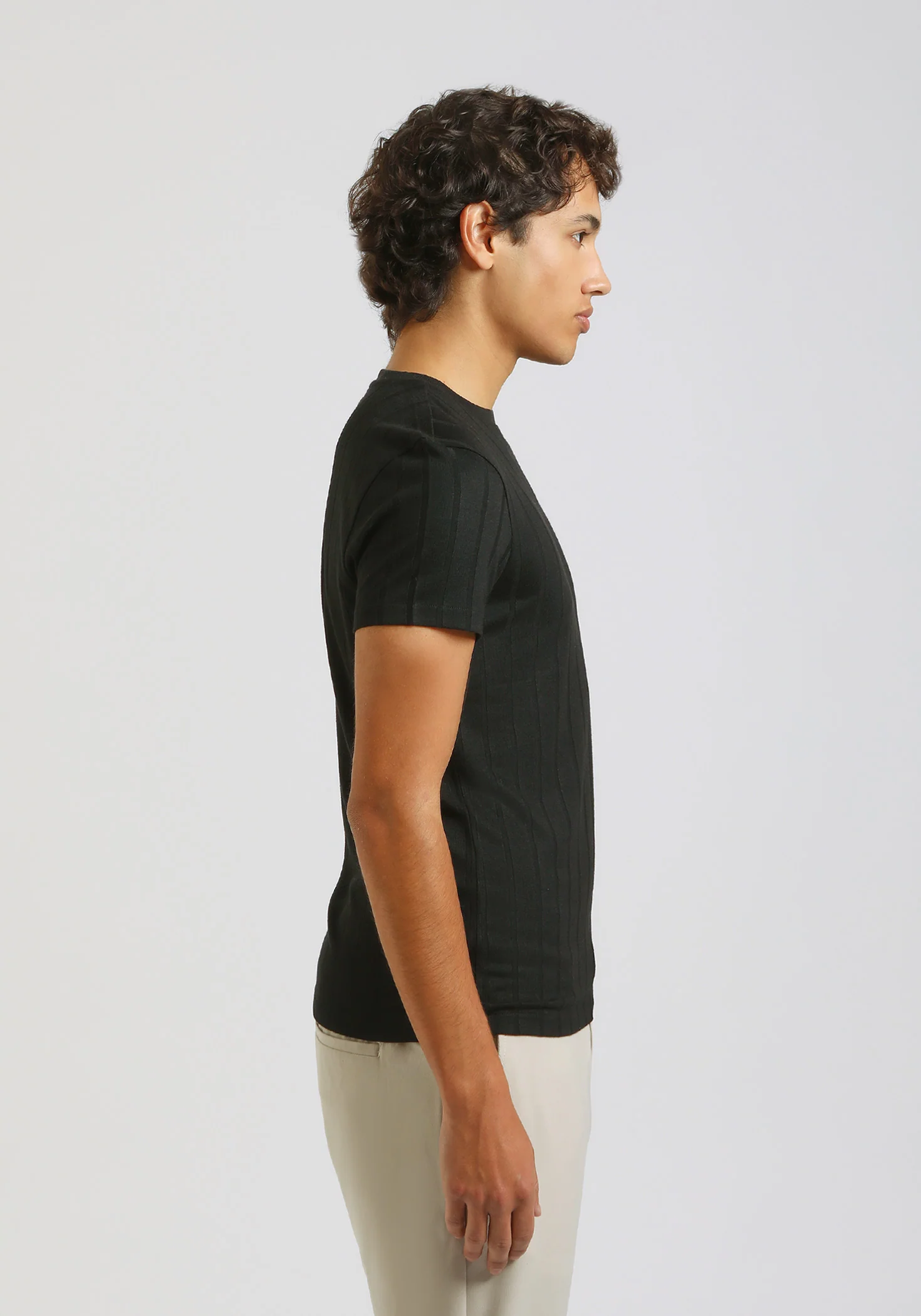 T-shirt viscosa a coste - Image 3